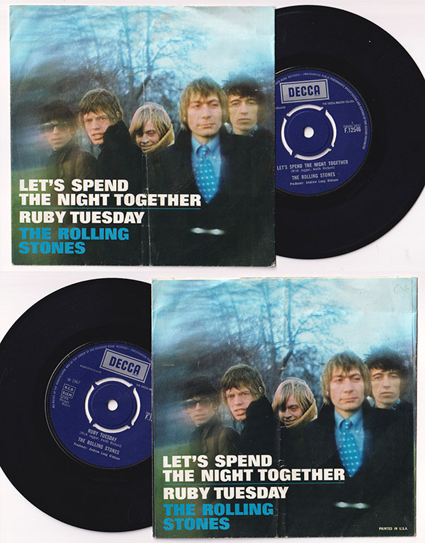 The Rolling Stones: Let's Spend The Night Together - Decca F.12546, UK 1967, 7" PS