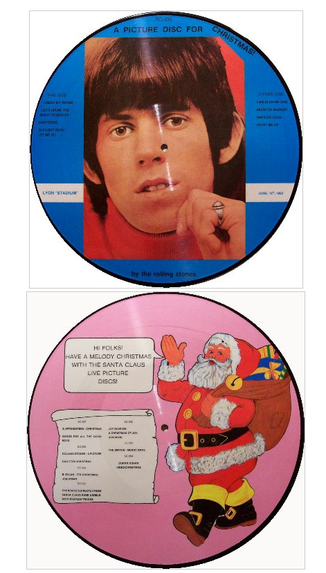 The Rolling Stones: A Picture Disc For Christmas - live in Lyon, France, June 16, 1982  -  SC-005, France 1982, LP