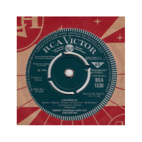 Henry Mancini - Arabesque - RCA 1530 UK 7"