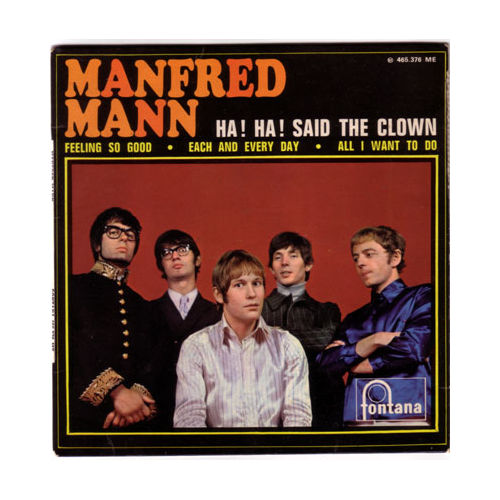 Manfred Mann - Ha!Ha! Said the clown - Fontana 465 376 France 7" EP
