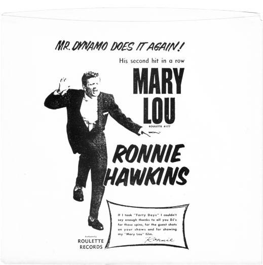 Ronnie Hawkins - Mary Lou - Roulette 4177 USA 7" PS
