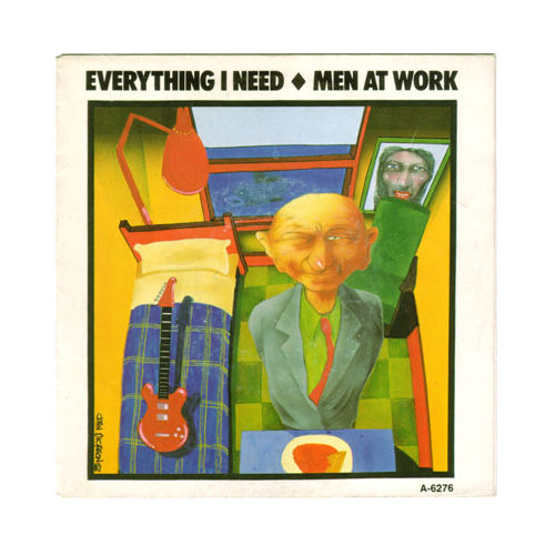 Men at Work: Everything I Need, 7" PS, Holland, 1985 - 8 €