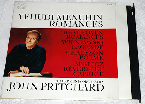 Yehudi Menuhin - Romances - EMI FALP 847 France LP