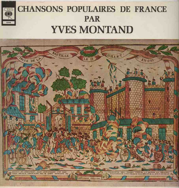 Yves Montand - Chansons Populaires De France - CBS 63445 France LP