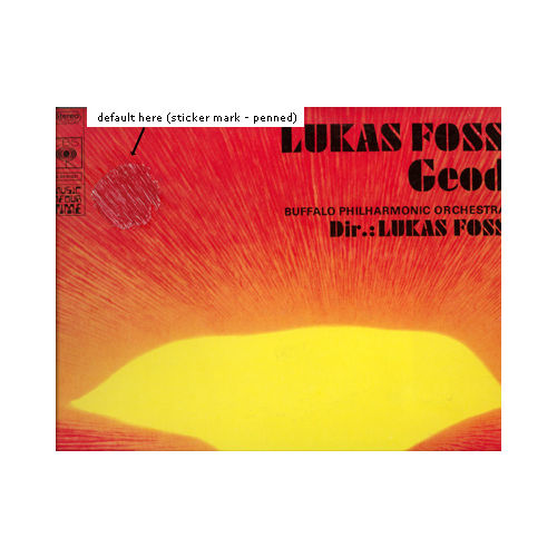 Lukas Foss - Geod - CBS Music of Our Time S34-61231 France LP