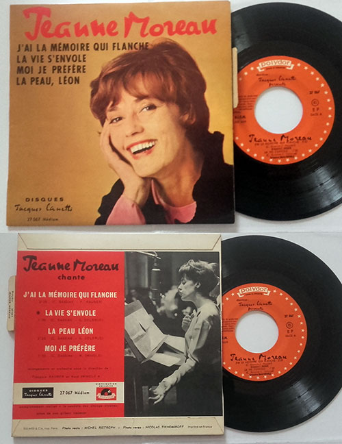 Jeanne Moreau : J'ai La Mémoire Qui Flanche, 7" EP, France, 1963 - $ 12.96