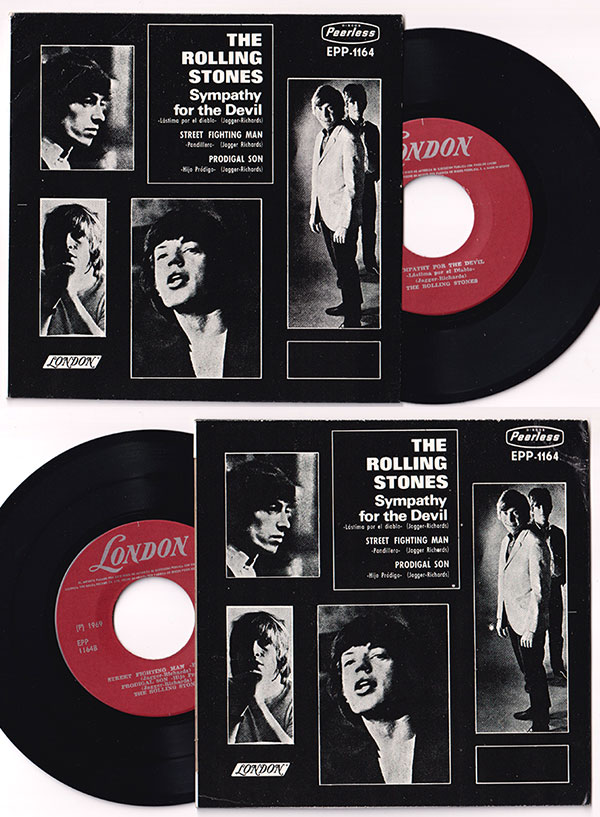 The Rolling Stones: Sympathy For The Devil, 7" EP, Mexico, 1969 - 50&nbsp;&euro;