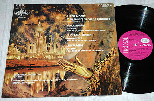 Luigi Nono / Fukushima / L. Berio / Lehmann / Gazzelloni / Maderna : Musica Nova Volume III, LP, France, 1969 - $ 48.6