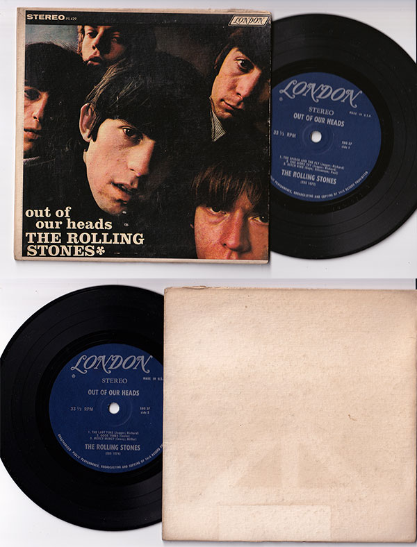 The Rolling Stones : Out Of Our Heads, 7" EP, USA, 1965 - 175 €