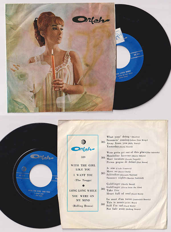 The Rolling Stones: Orfeh RT 339, Iran 1967, 7" EP
