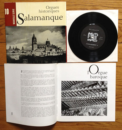 Orgues Historiques - Francis Chapelet - Orgues Historiques N°10 Salamanque Francis Chapelet  - Musique De Tous Les Temps OH 10 France 7" EP