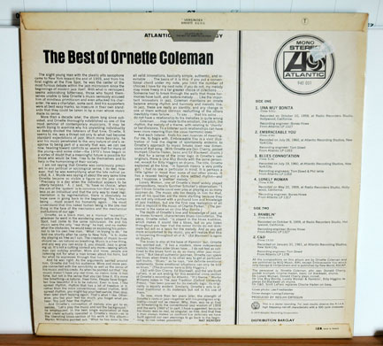 Ornette Coleman - The Best Of - Atlantic 940031 France LP