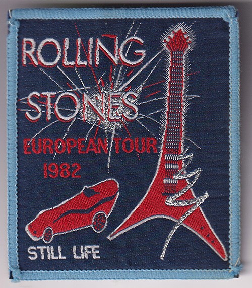 The Rolling Stones: Rolling Stones European tour 1982 patch, UK 1982, patch