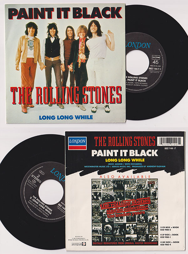 The Rolling Stones: Paint It, Black - London 882144-7, Holland 1990, 7" PS The Rolling Stones: Paint It, Black - London 882144-7, Holland 1990, 7" PS