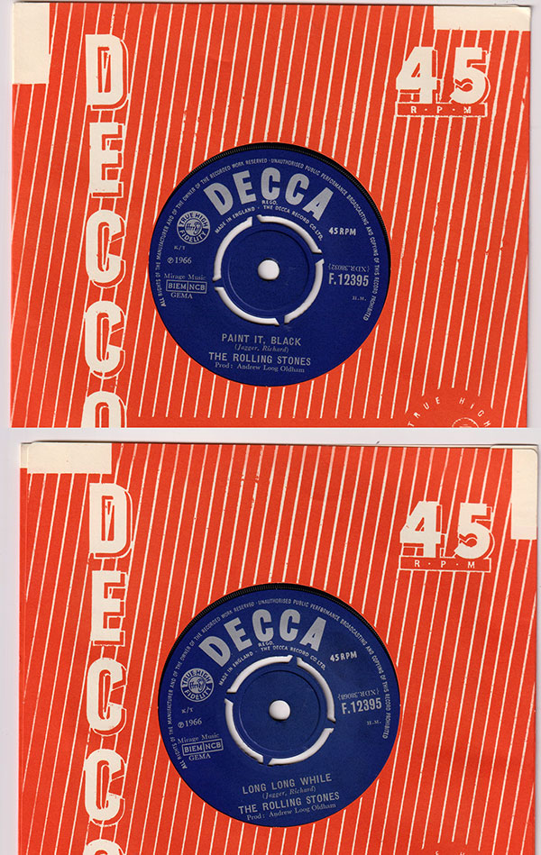The Rolling Stones: Paint It, Black, 7" PS, UK, 1966 - 23 €