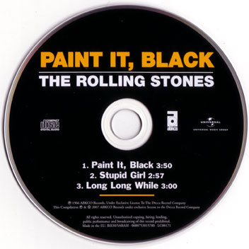 The Rolling Stones - Paint It, Black - Universal 0600753015780 Europe CDS