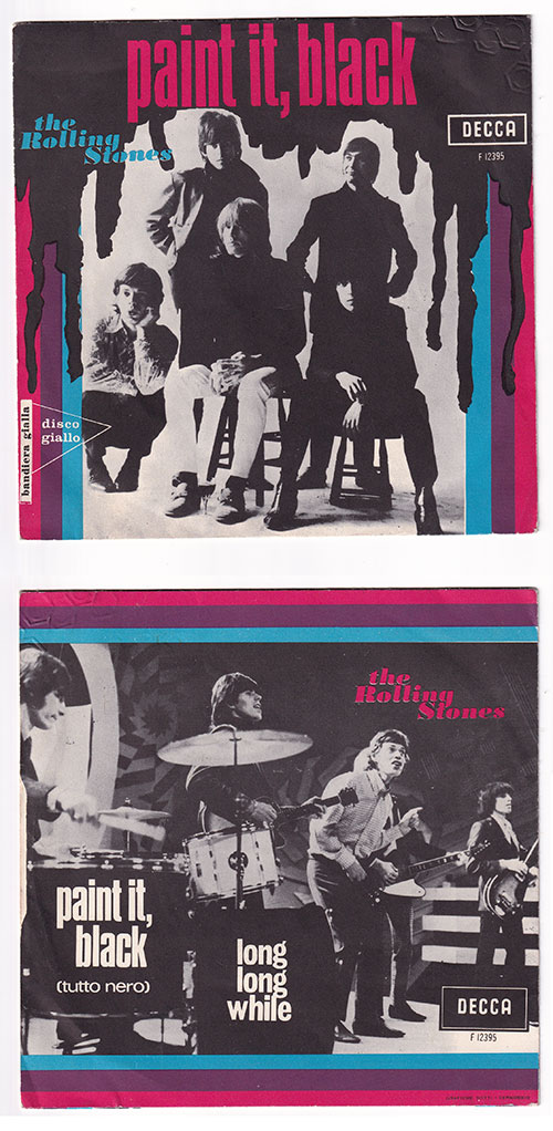 The Rolling Stones: Paint It, Black, 7" PS, Italy, 1966 - 22 €