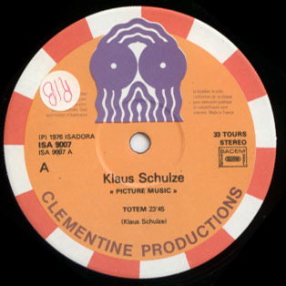 Klaus Schulze - Picture Music - ISA Clementine 9007 France LP