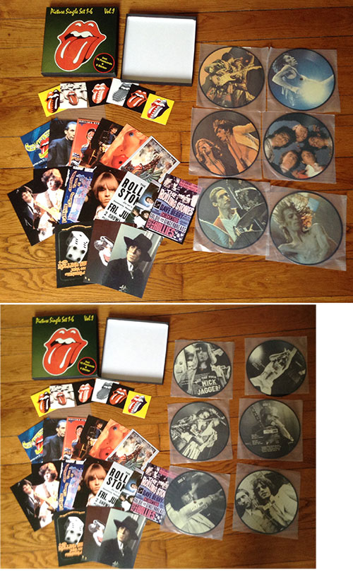 The Rolling Stones : Picture Single Set 1-6 Vol.1, 7" Box PS, Germany, 1994 - $ 297