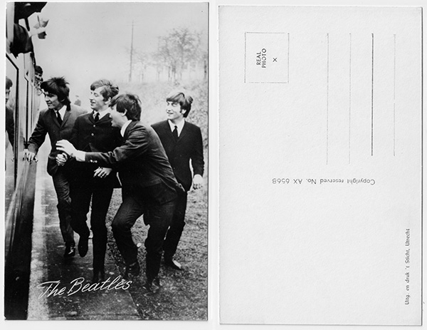 The Beatles: vintage publicity postcard - Uitg. en druk ’t Sticht, Utrecht AX 6568, Holland 1964, postcard