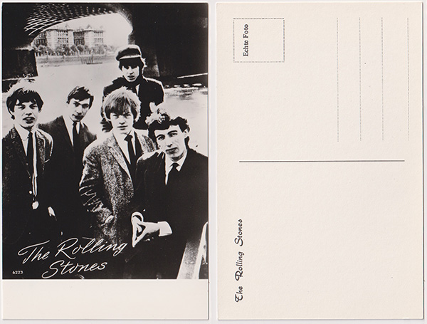 The Rolling Stones: promo postcard  -  6223, Holland 1964, postcard