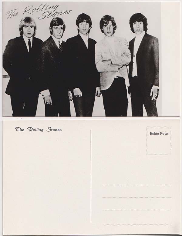 The Rolling Stones: promo postcard, Holland 1964, postcard