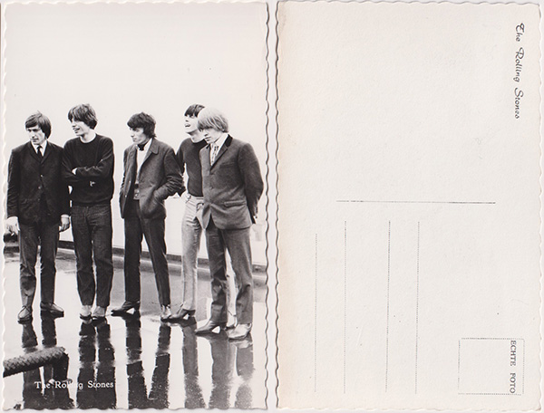 The Rolling Stones: promo postcard, Holland 1964, postcard