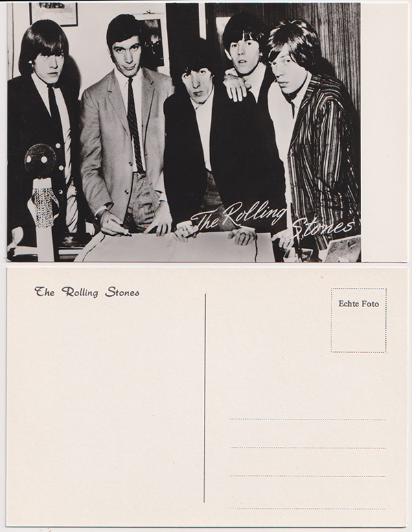 The Rolling Stones: promo postcard, Holland 1965, postcard