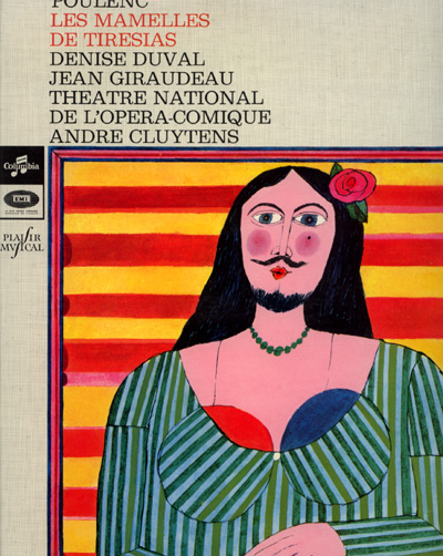 Francis Poulenc : Les Mamelles de Tiresias - Theatre Nat. de L'Opera Comique - Andre Cluytens, LP, France, 1966 - $ 12.96