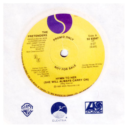 The Pretenders : Hymn To Her, 7" CS, Canada, 1986 - $ 8.64