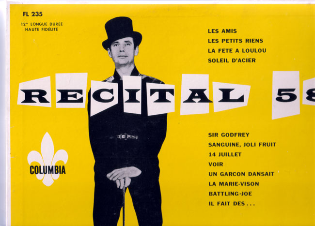 Yves Montand : Recital 58, LP, Canada, 1958 - $ 10.8
