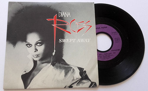 Diana Ross : Swept Away (short v.), 7" PS, France, 1984 - 8 €