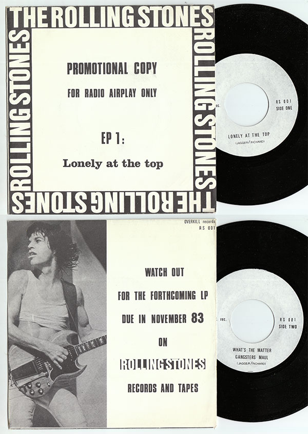 The Rolling Stones : Lonely At The Top, 7" EP, Holland, 1983 - 30 €