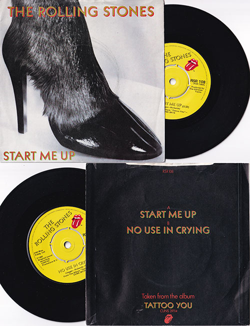 The Rolling Stones : Start Me Up, 7" PS, UK, 1981 - $ 5.4