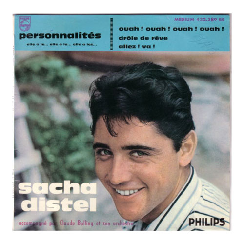 Sacha Distel - Personnalités - Philips 432.389 BE France 7" EP