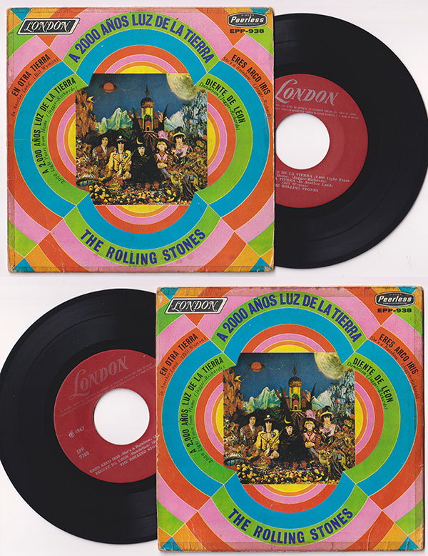 The Rolling Stones: A 2000 Anos Luz De La Tierra - London EPP 938, Mexico 1967, 7" EP