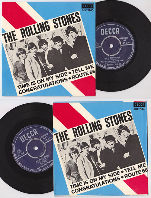 The Rolling Stones : Time Is On My Side , 7" EP, Sweden, 1964 - 58 €