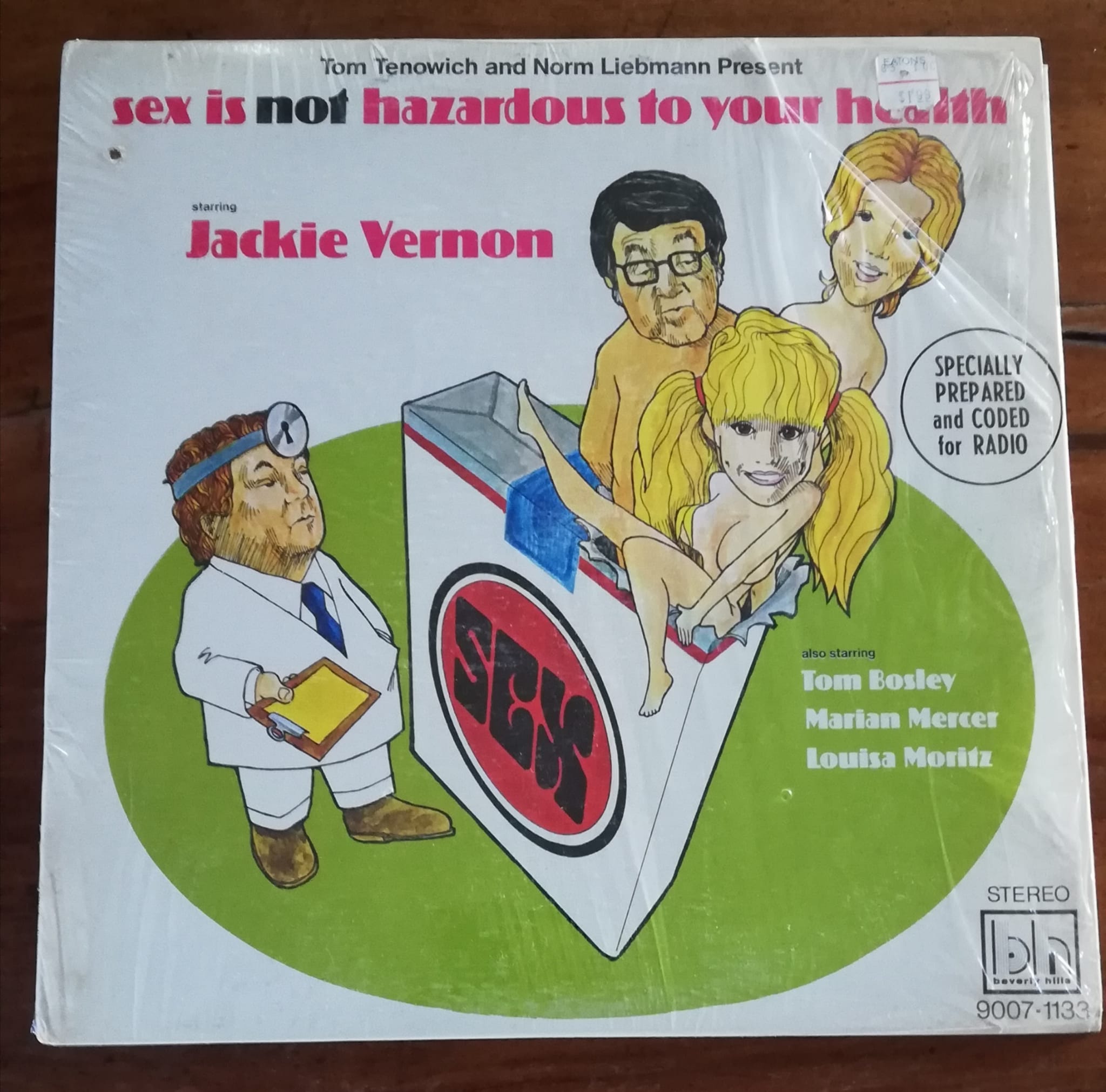 Jackie Vernon: Sex Is Not Hazardous To Your Health  - Beverly Hills 9007-1133, Canada 1972, LP