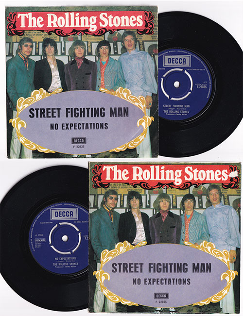 The Rolling Stones : Street Fighting Man, 7" PS, Sweden, 1968 - 73 €