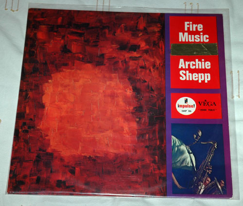 Archie Shepp : Fire Music, LP, France, 1966 - $ 37.8