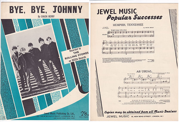 The Rolling Stones: Bye Bye Johnny, sheet music, UK, 1964 - 120 €