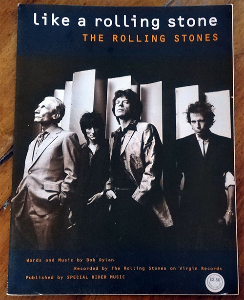 The  Rolling Stones (Bob Dylan) : Like A Rolling Stone, sheet music, UK, 1995 - £ 24.08