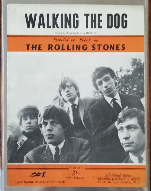 The Rolling Stones: Walking The Dog - Hill & Rangs Songs (London) Ltd., UK 1964, sheet music