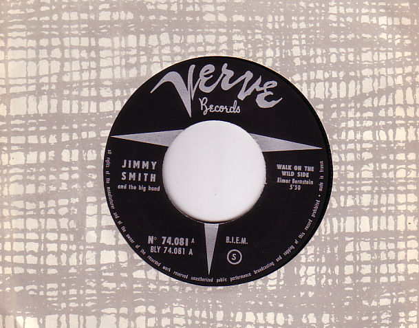 Jimmy Smith: Walk On The Wild Side, 7", France, 1963 - £ 7.65