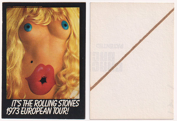 The Rolling Stones: It's The Rolling Stones 1973 European Tour - promo sticker, UK 1973, sticker