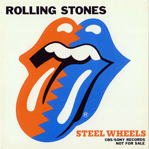 The Rolling Stones: Steel Wheels promotional sticker - CBS, Japan 1989, sticker