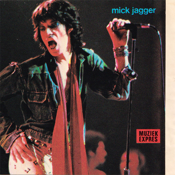 The Rolling Stones: Promo Muziek Expres sticker - Muziek Expres, Holland 1973, sticker