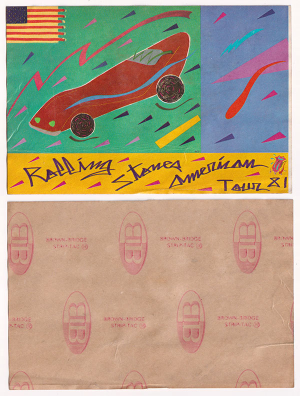 The Rolling Stones: Promo sticker - 1981 US tour, USA 1981, sticker