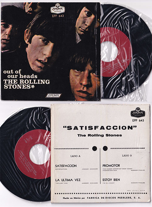 The Rolling Stones : Out Of Our Heads, 7" EP, Mexico, 1977 - £ 42.14