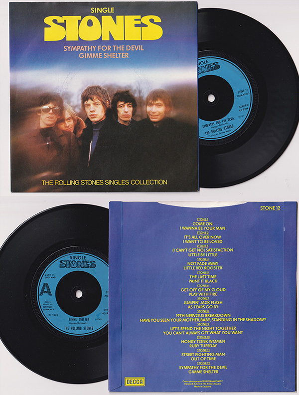 The Rolling Stones: Sympathy For The Devil - Decca STONE 12, UK 1980, 7" PS